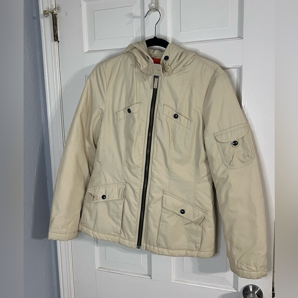 Tommy Hilfiger Cream Quilted Jacket